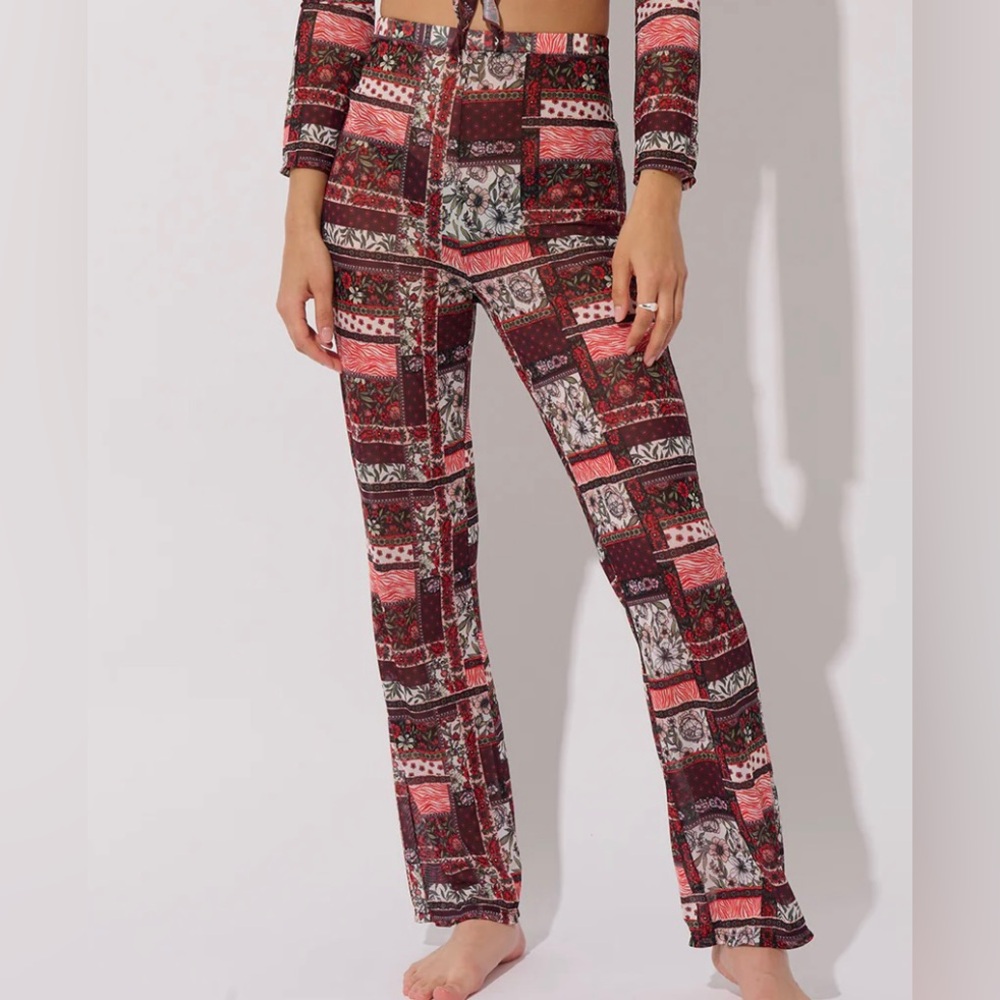 Everyday Sunday Montreal Swimming Coverups Floral Patch Work Small